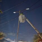 Rehabilita Gobierno de Reynosa alumbrado público en jornadas nocturnas