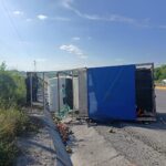 Guardia Estatal atiende accidente con volcadura en la Carretera Victoria – Monterrey