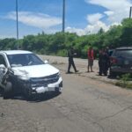 Cierran circulación en dos carriles del Corredor Urbano en Altamira por choque