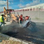 Continúa rehabilitación vial en la colonia Los Robles de Reynosa